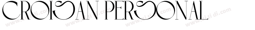 CROISAN Personal字体转换